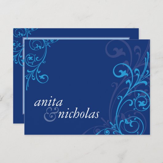 FAIRE-PART DE MARIAGE :: fabuleux 5 (Devant / Derrière)