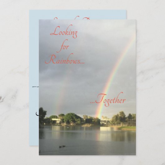 Faire-part de mariage /Faire-part (Devant / Derrière)