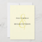 Faire-part de mariage, Faire-part de mariage class (Dos)
