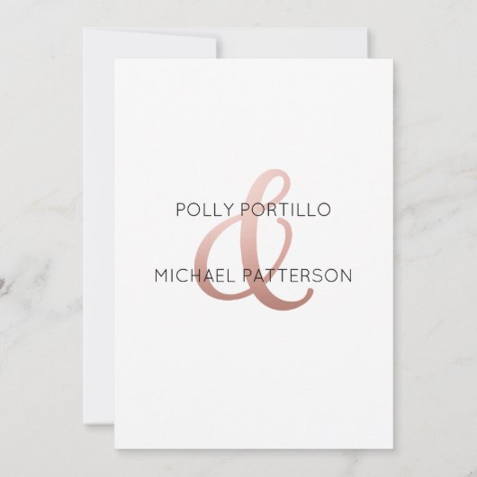 Faire-part de mariage, Faire-part de mariage class (Dos)