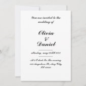 faire-part de mariage, faire-part de mariage class (Devant)