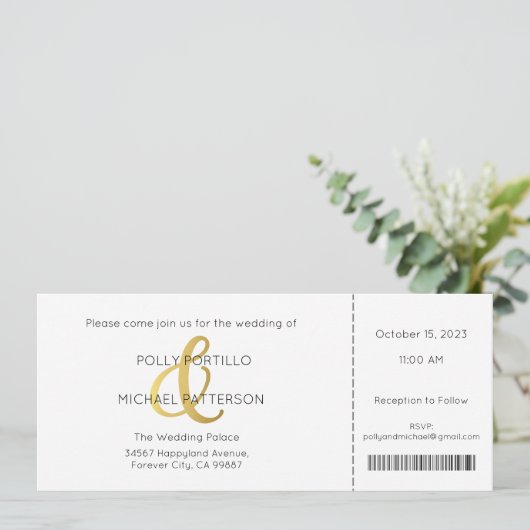 Faire-part de mariage, Faire-part de mariage class (Debout devant)