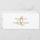 Faire-part de mariage, Faire-part de mariage class (Dos)