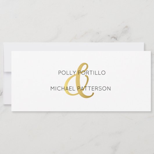 Faire-part de mariage, Faire-part de mariage class (Dos)