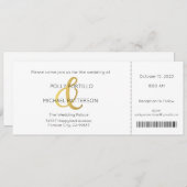 Faire-part de mariage, Faire-part de mariage class (Devant / Derrière)