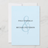 Faire-part de mariage, Faire-part de mariage class (Dos)