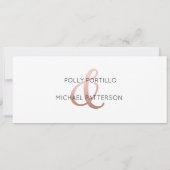 Faire-part de mariage, Faire-part de mariage class (Dos)