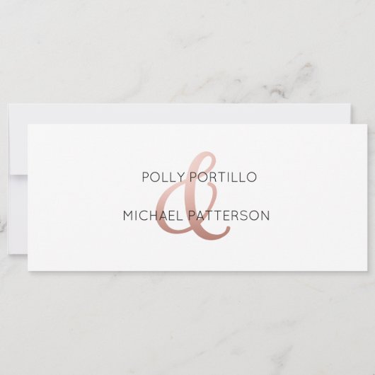 Faire-part de mariage, Faire-part de mariage class (Dos)