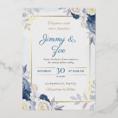 Faire-part de mariage, faire-part de mariage fleur (Recto)