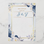 Faire-part de mariage, faire-part de mariage fleur (Verso)