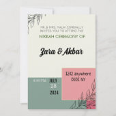 Faire-part de mariage, faire-part de mariage flora (Devant)