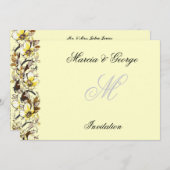 Faire-part de mariage, Faire-part et Invitation (Devant / Derrière)