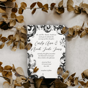 Faire-part de mariage Fancy Swirl