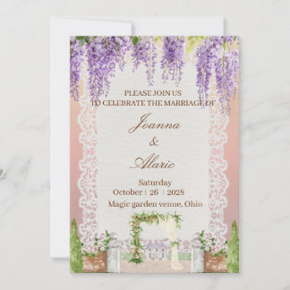Faire-part de mariage fantaisiste