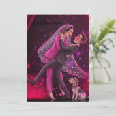 Faire-part de Mariage Fantaisiste avec CuInvitatio (Debout devant)