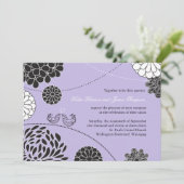 Faire-part de mariage fantasque (Debout devant)