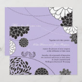 Faire-part de mariage fantasque (Devant / Derrière)