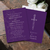 Faire-part de mariage Fantasy Médiéval | Pourpre R