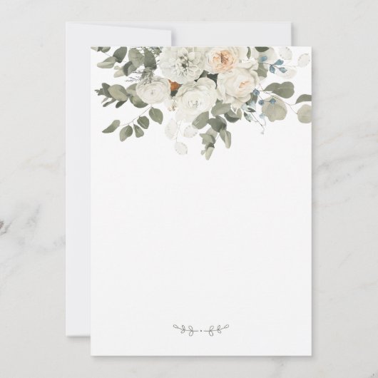 Faire-part de mariage Fête des mariées de luxe (Dos)