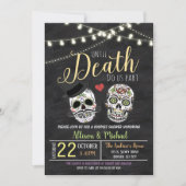 Faire-part de mariage Fête des mariées Halloween (Devant)