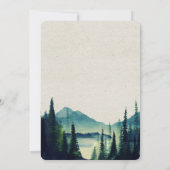 Faire-part de mariage/ fête en montagne (Dos)