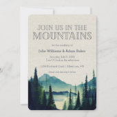 Faire-part de mariage/ fête en montagne (Devant)