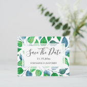 Faire-Part de Mariage Feuillage de Feuilles à l'Aq (Debout devant)