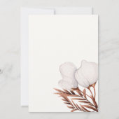 Faire-part de mariage, Feuille, Automne, Invitatio (Dos)