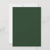 Faire-part de mariage feuille de forêt dorée (Dos)