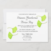 Faire-part de mariage Feuille de Ginkgo (Devant)