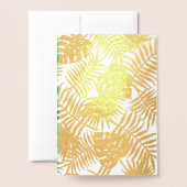 Faire-part de mariage Feuille de palmier en feuill (Derrière avec enveloppe)