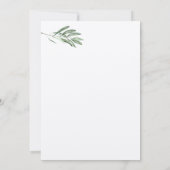Faire-part de mariage Feuille d'olive (Dos)