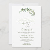 Faire-part de mariage Feuille d'Olive (Devant)