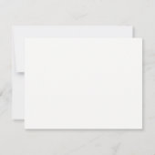 Faire-Part de Mariage Feuille Dorée Moderne (Dos)
