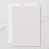 Faire-part de mariage feuille minimaliste (Dos)