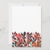 Faire-part de mariage feuille peint à la main (Dos)