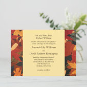Faire-part de mariage Feuilles d'automne (Debout devant)