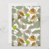 Faire-part de mariage Feuilles d'automne (Dos)
