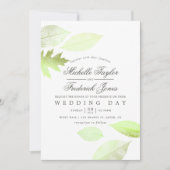 Faire-part de mariage Feuilles d'automne à l'aquar (Devant)