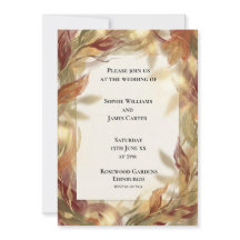 Faire-part de mariage Feuilles d'automne de Bourgo