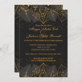 Faire-part de mariage Feuilles en or Delicate (Devant / Derrière)