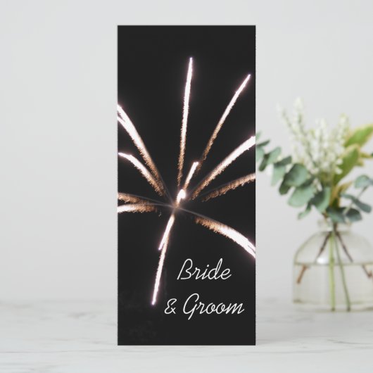 Faire-part de mariage Fireworks (Debout devant)