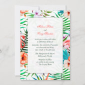 Faire-part de mariage Flamant rose aquarelle (Devant)