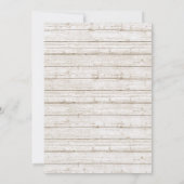 Faire-part de mariage Flèche à Plumes Bohème Rusti (Dos)