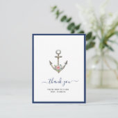 Faire-part de mariage Fleur Anchor Flat  (Debout devant)