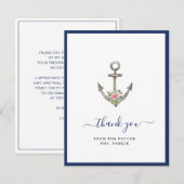 Faire-part de mariage Fleur Anchor Flat  (Devant / Derrière)