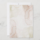 Faire-part de mariage Fleur Brown Et Crème (Dos)