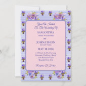 Faire-part de mariage Fleur Chic De Shabby Violet (Devant)