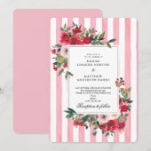 Faire-part de mariage Fleur de cerisier (Devant / Derrière)