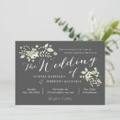 Faire-part de mariage Fleur de champ (Debout devant)